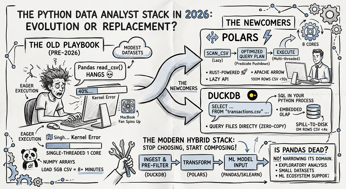 The Python Data Analyst Stack in 2026: DuckDB, Polars, and the Death of ...