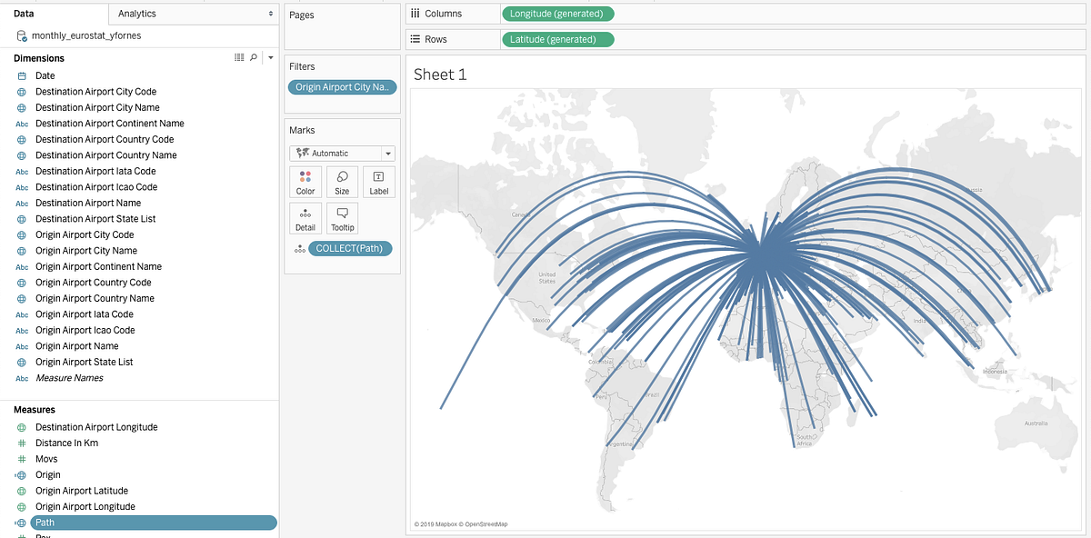 How to create flight path maps in Tableau? by Varun Mythra Medium