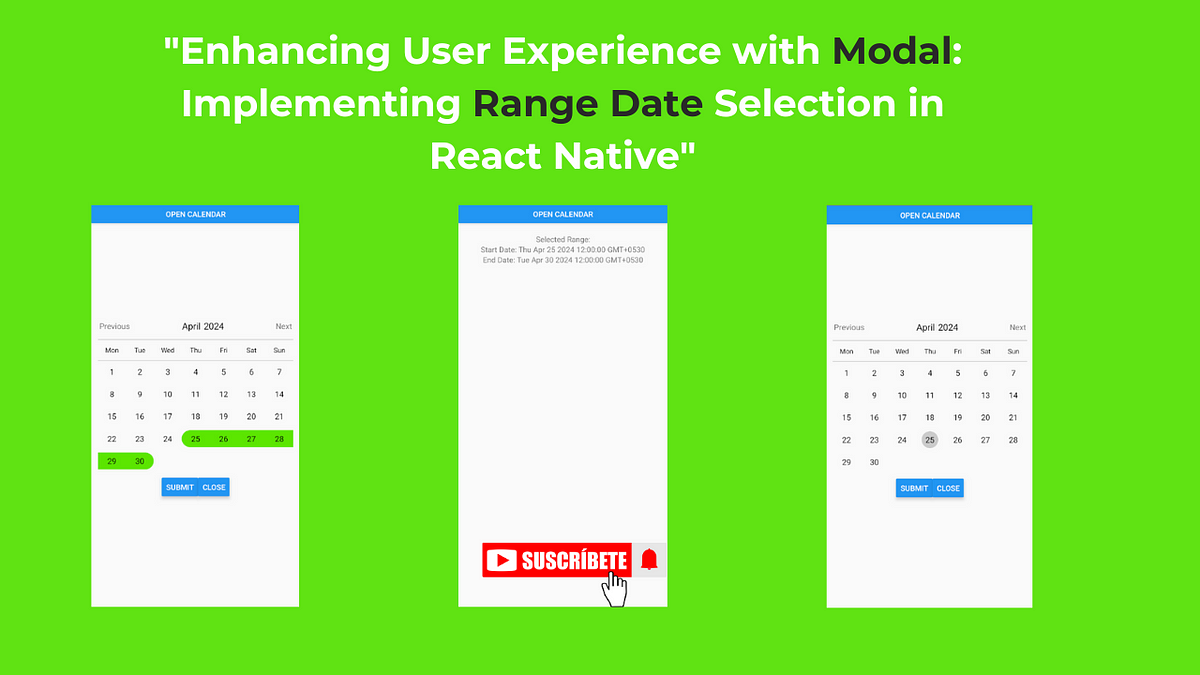 “Enhancing User Experience with Modal: Implementing Range Date ...