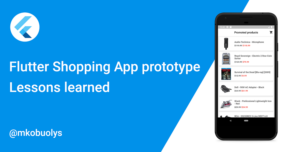 Flutter Shopping App prototype: Lessons learned | by Mangirdas ...