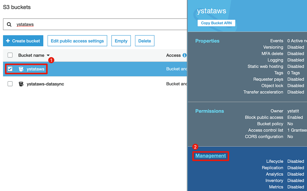 Configuring AWS S3 Lifecycle to Abort and Delete Parts Generated by