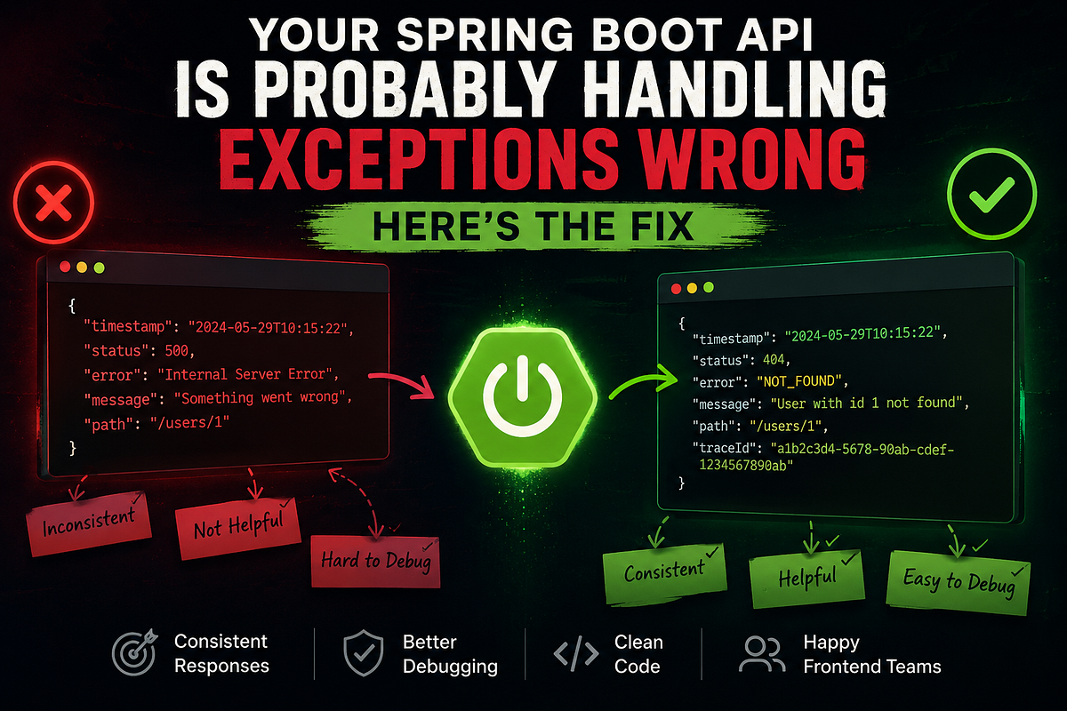 Your Spring Boot API Is Probably Handling Exceptions Wrong — Here’s the ...