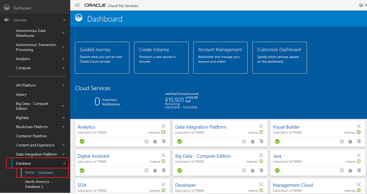 How to create an Oracle Database on Oracle Cloud | by Simone Mariani ...