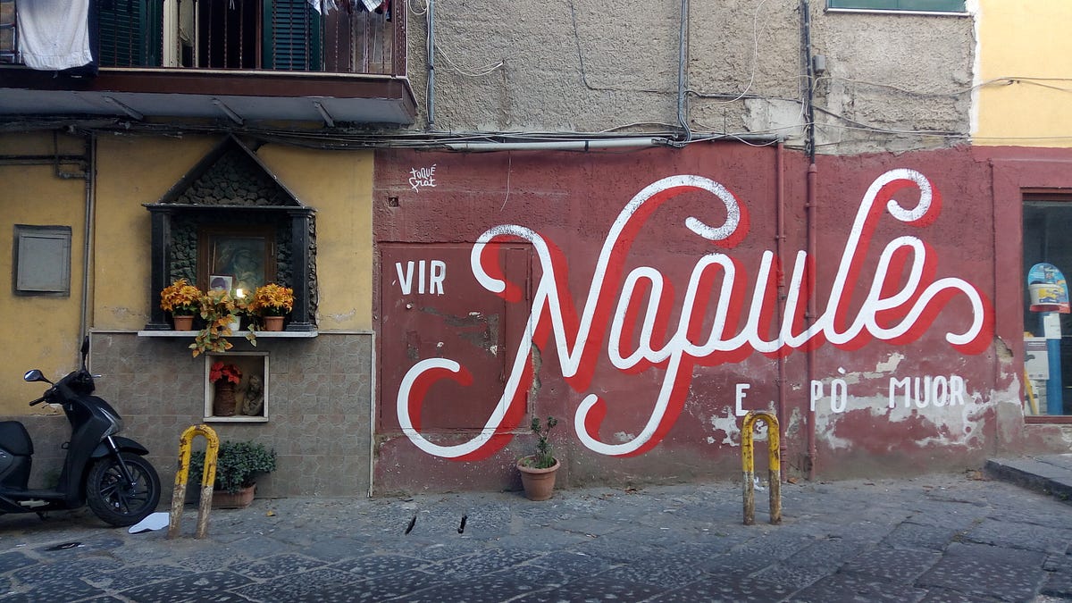 Vir Napule e po’ muor. Vedi Napoli e poi torni. by Eliana Messineo Medium