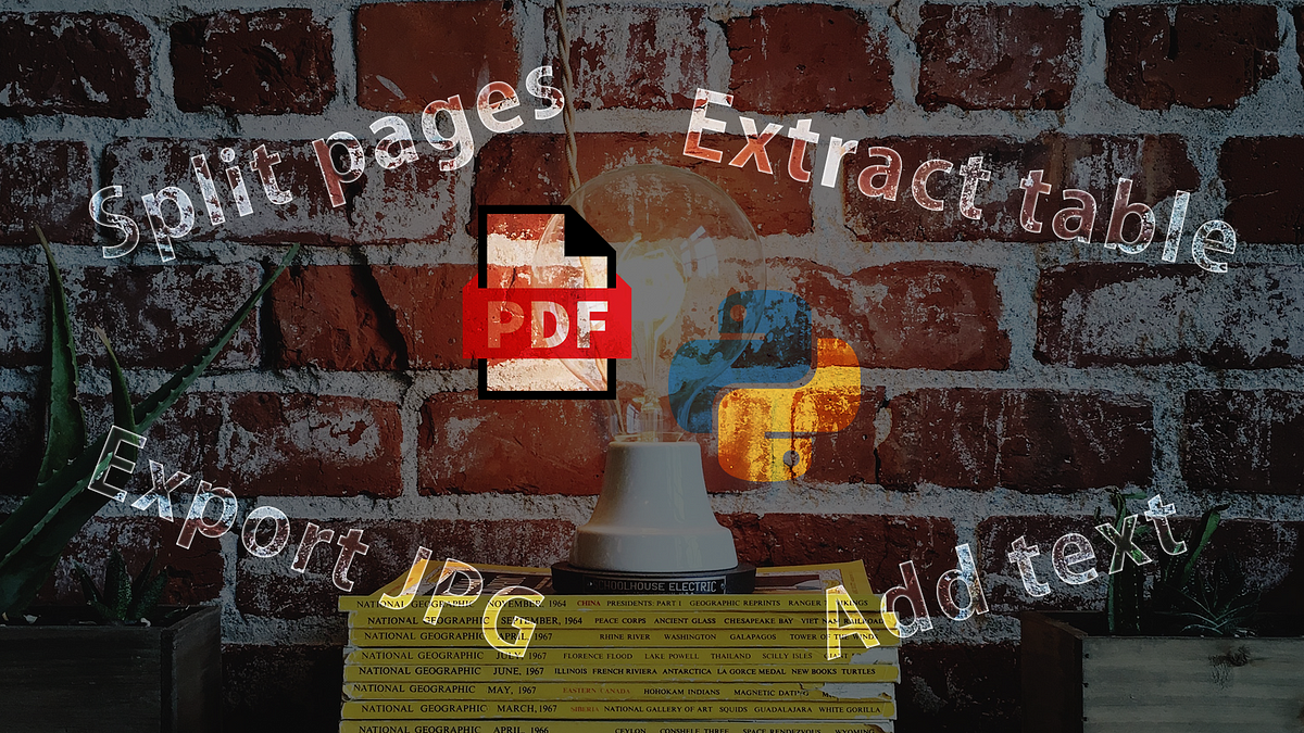Using Python to Process PDF Work. Without Adobe PDF software, you can ...