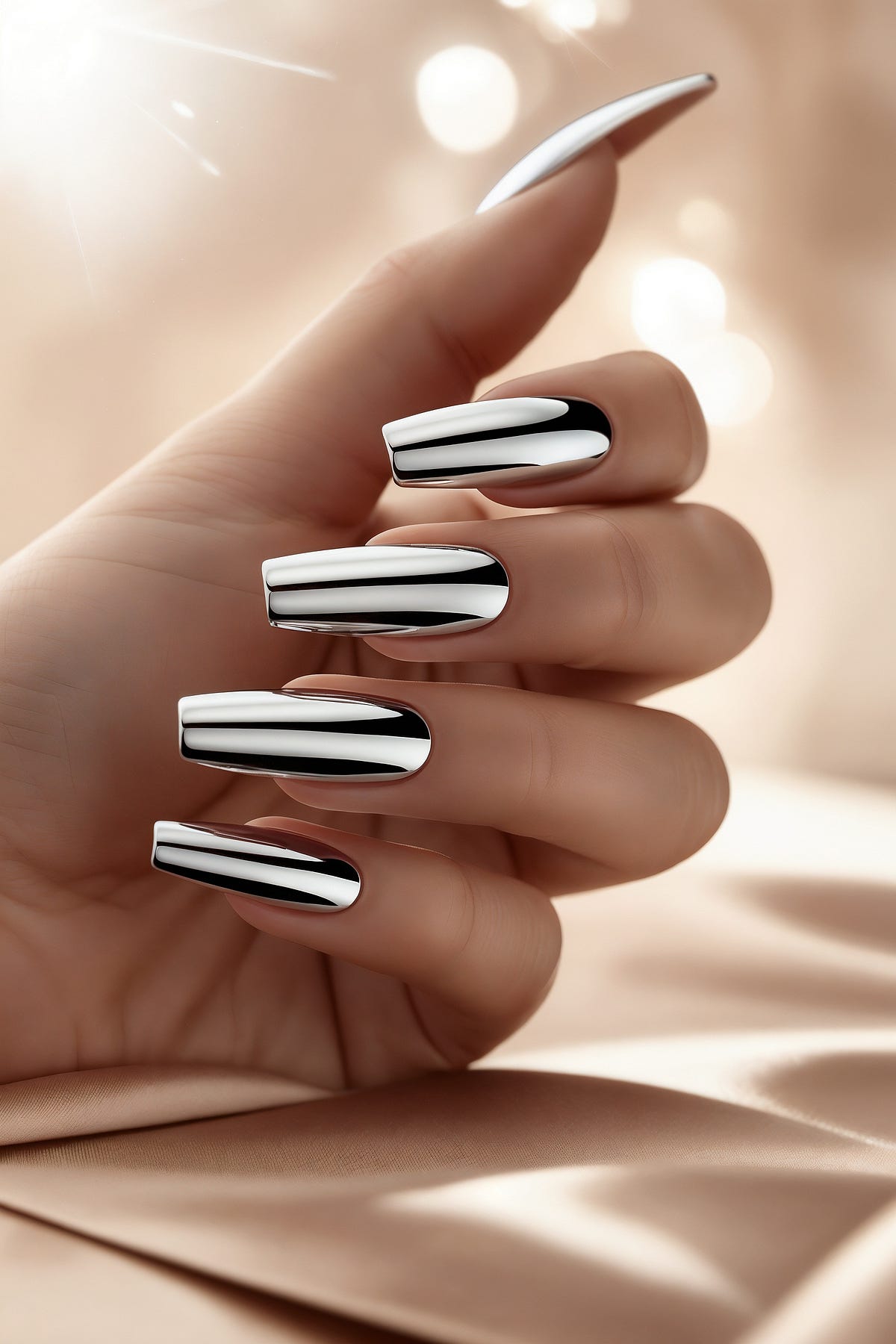 Kylie Jenner: Unghie Olografiche Multicolore Per L'estate 2024 - Foto 6
