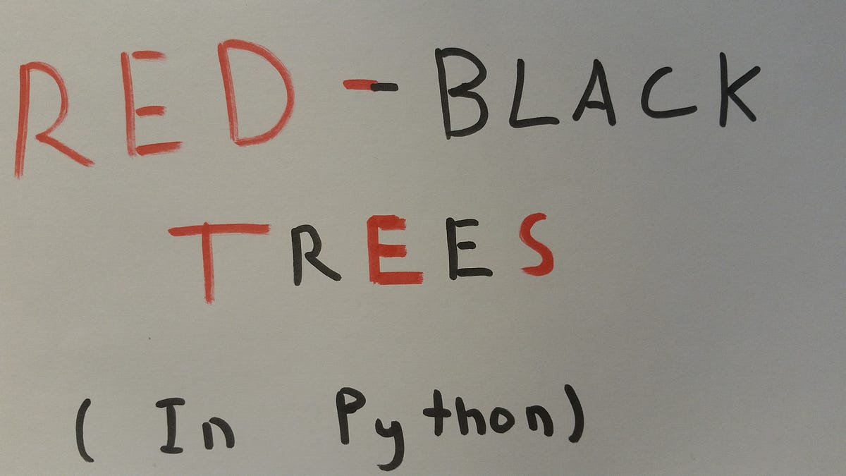 Let’s paint the town red (or black)! A simple introduction to Red-Black ...