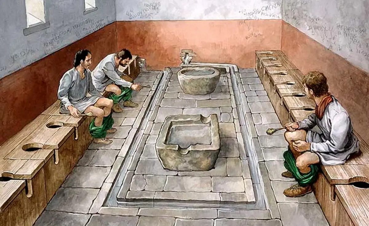 The Ancient Romans Were Very Afraid of Using Their Public Toilets