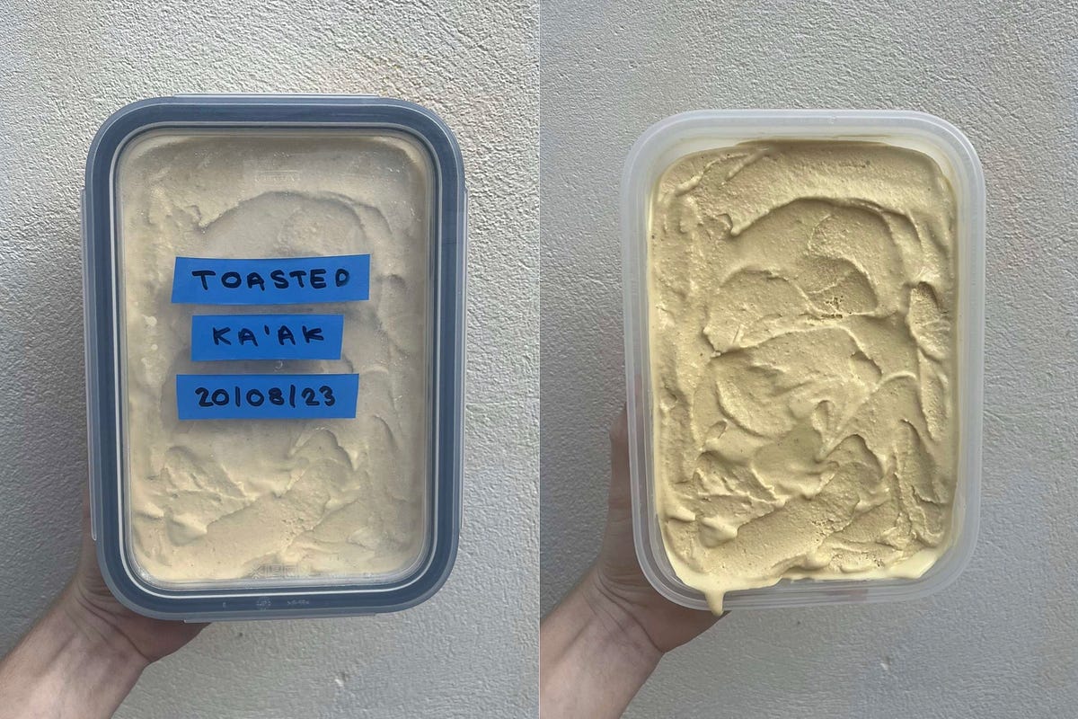 Ice Cream Diary 4 Toasted Ka’ak. I type these final sentences from a