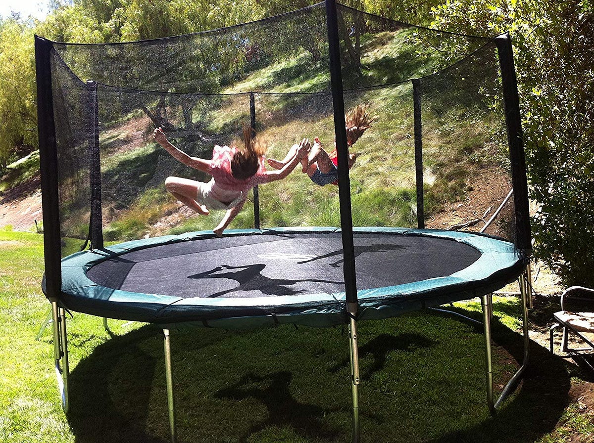 Round Trampoline Best Exercise. Round Trampoline are a wonderful way… by besttrampolineusa