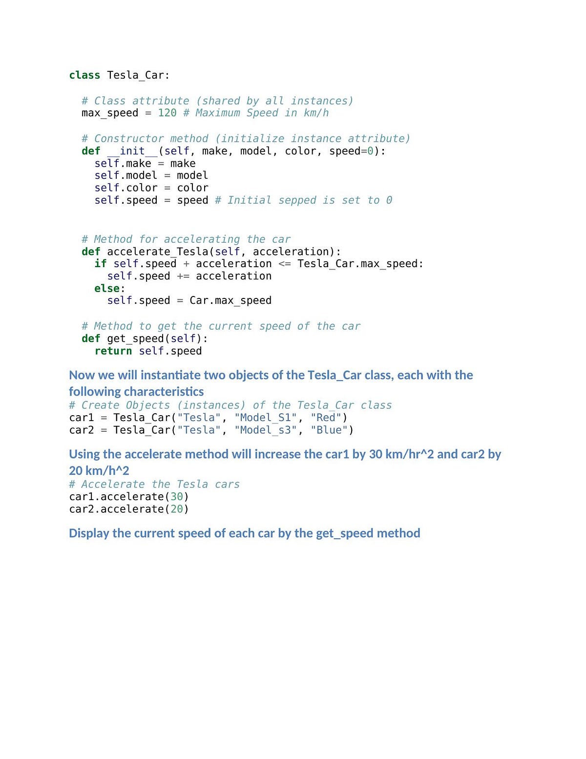 OOP’s in Python the Tesla way. Imagine building software like a master ...