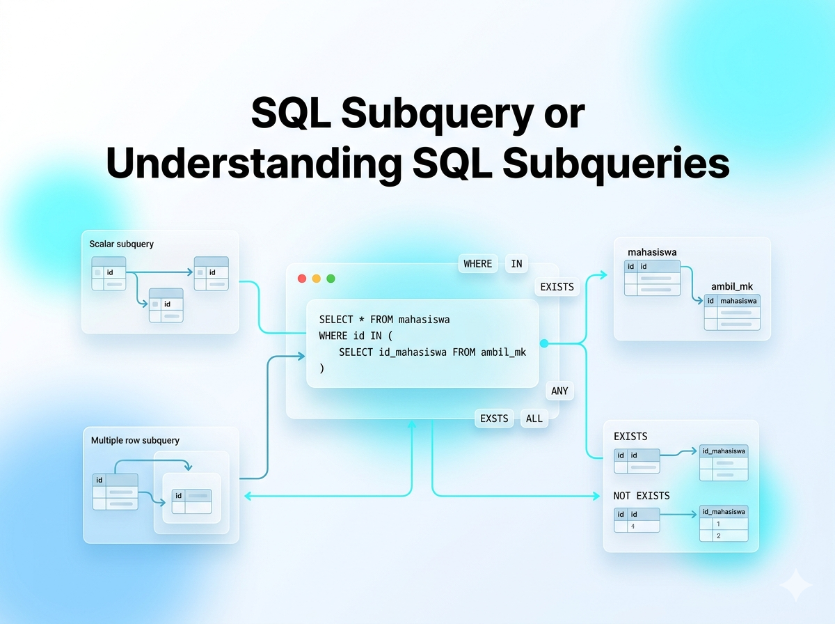 SQL Sub Query #6 Basis Data. Halo semuanya! | by ExcelBagus | May, 2026 ...