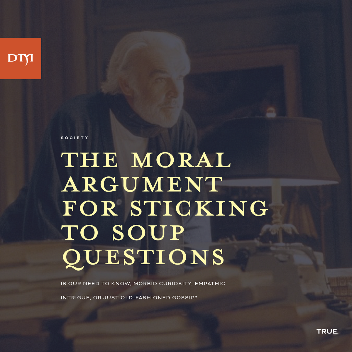 The Moral Argument For Sticking To Soup Questions by David Todd