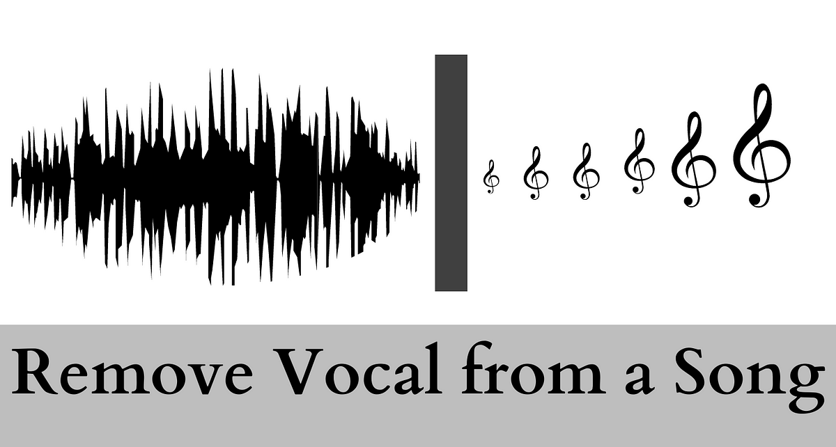 Removing vocals top from a song
