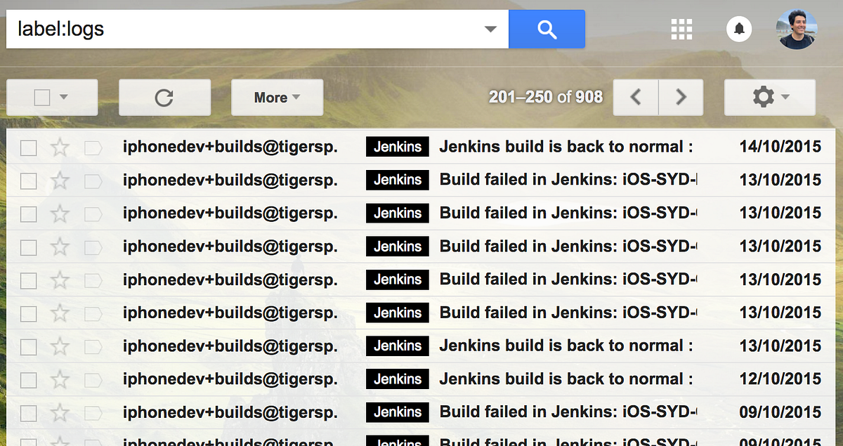 Use Google AppsScript to move old emails to the Bin. Automatically
