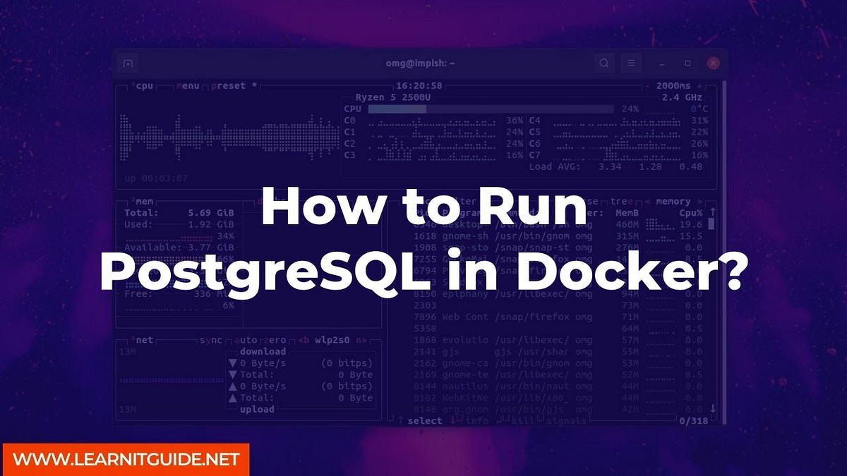 How To Run PostgreSQL In Docker? - LearnITGuide.net | A Tech Blog - Medium