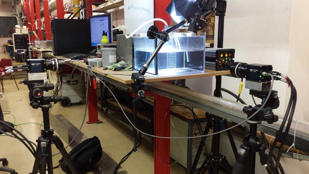 How to calibrate OpenPTV for a two perpendicular camera setup by Alex