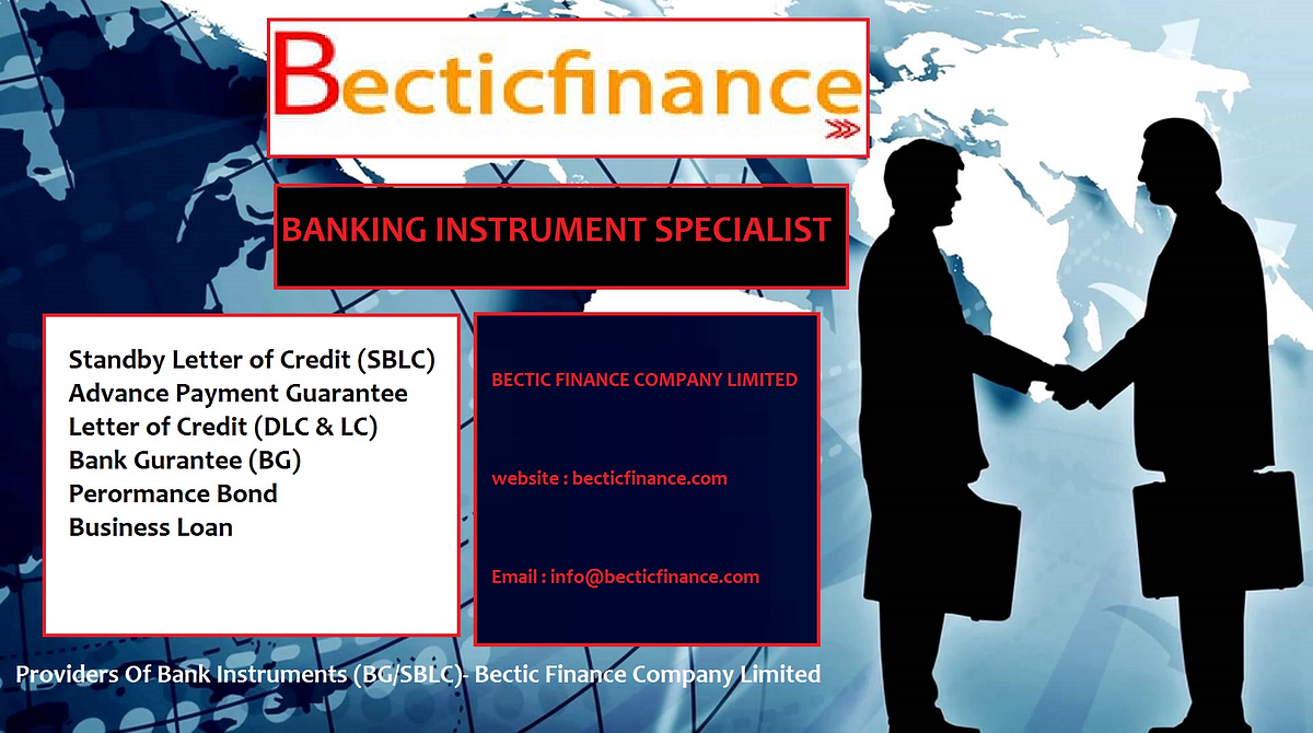 Genuine Banking Instrument BG/SBLC/Loan Issuance. by Bectic Finance
