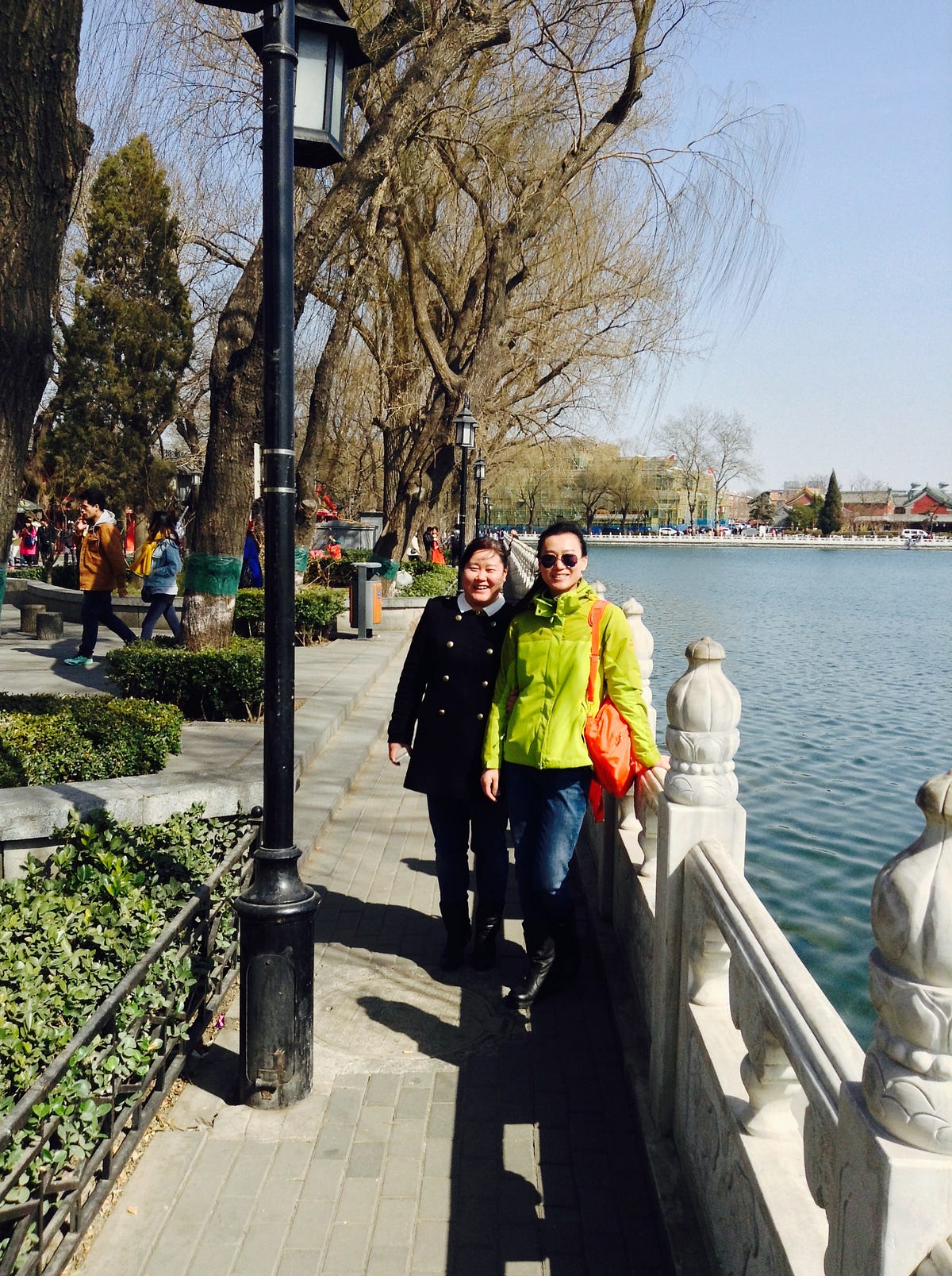 The beautiful HouHai in Beijing. On a quiet weekday and busy