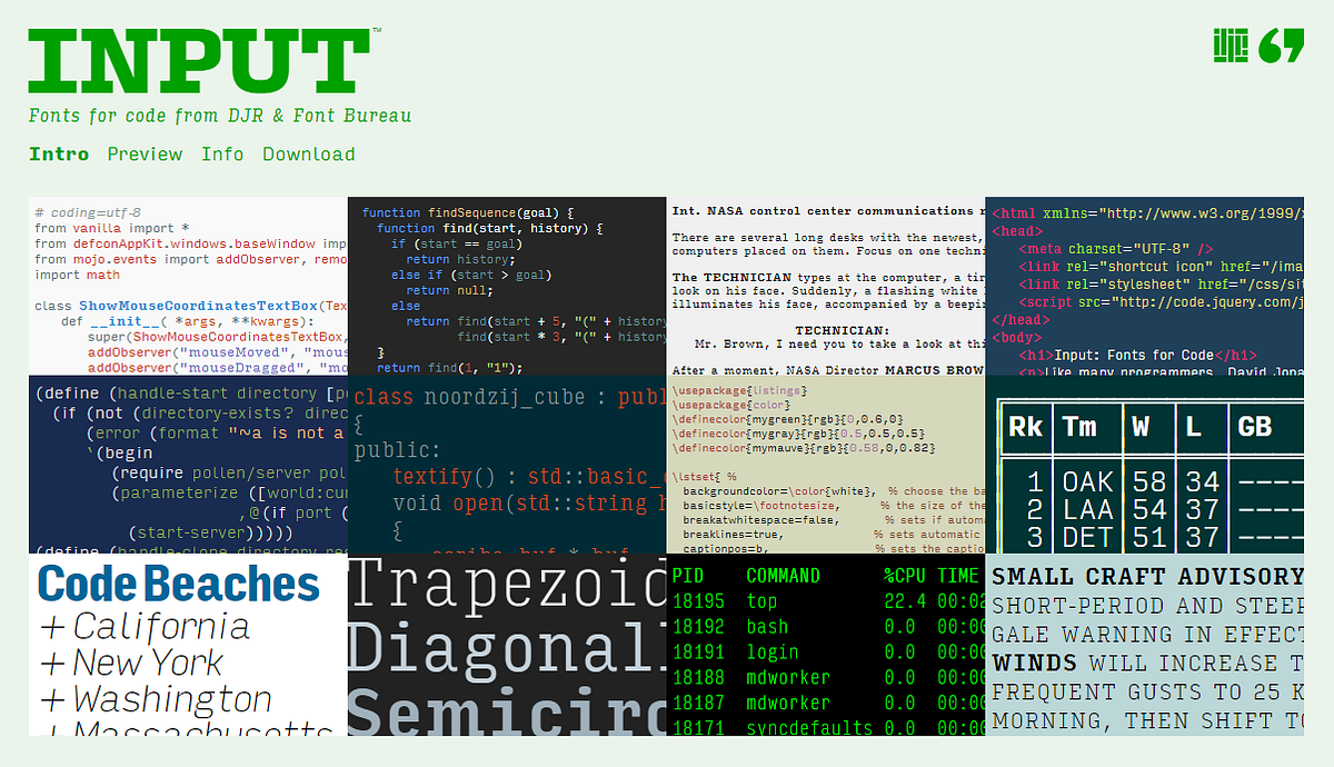 [Font] Input Code for Coding. #Input Font | by Pub ux | Medium