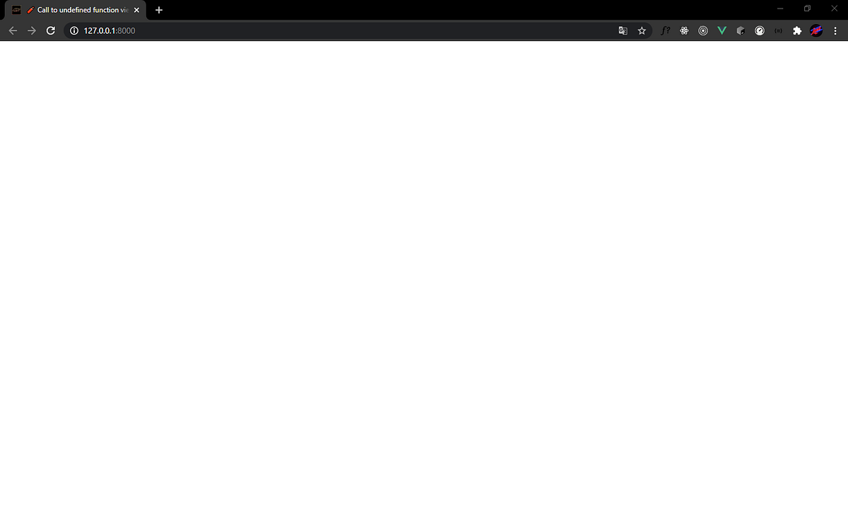 Laravel White Debug Screen Hatası | by Alper Erdogan | Medium