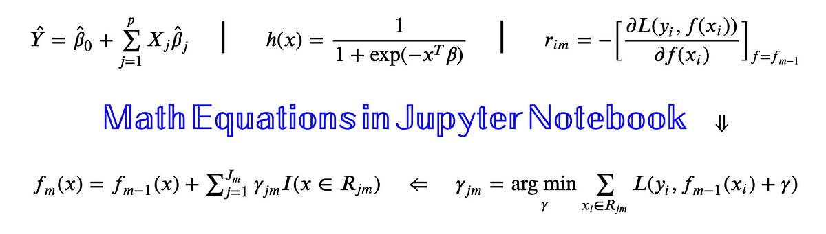Writing Math Equations in Jupyter Notebook: A Naive Introduction | by Abhay  Shukla | Analytics Vidhya | Medium