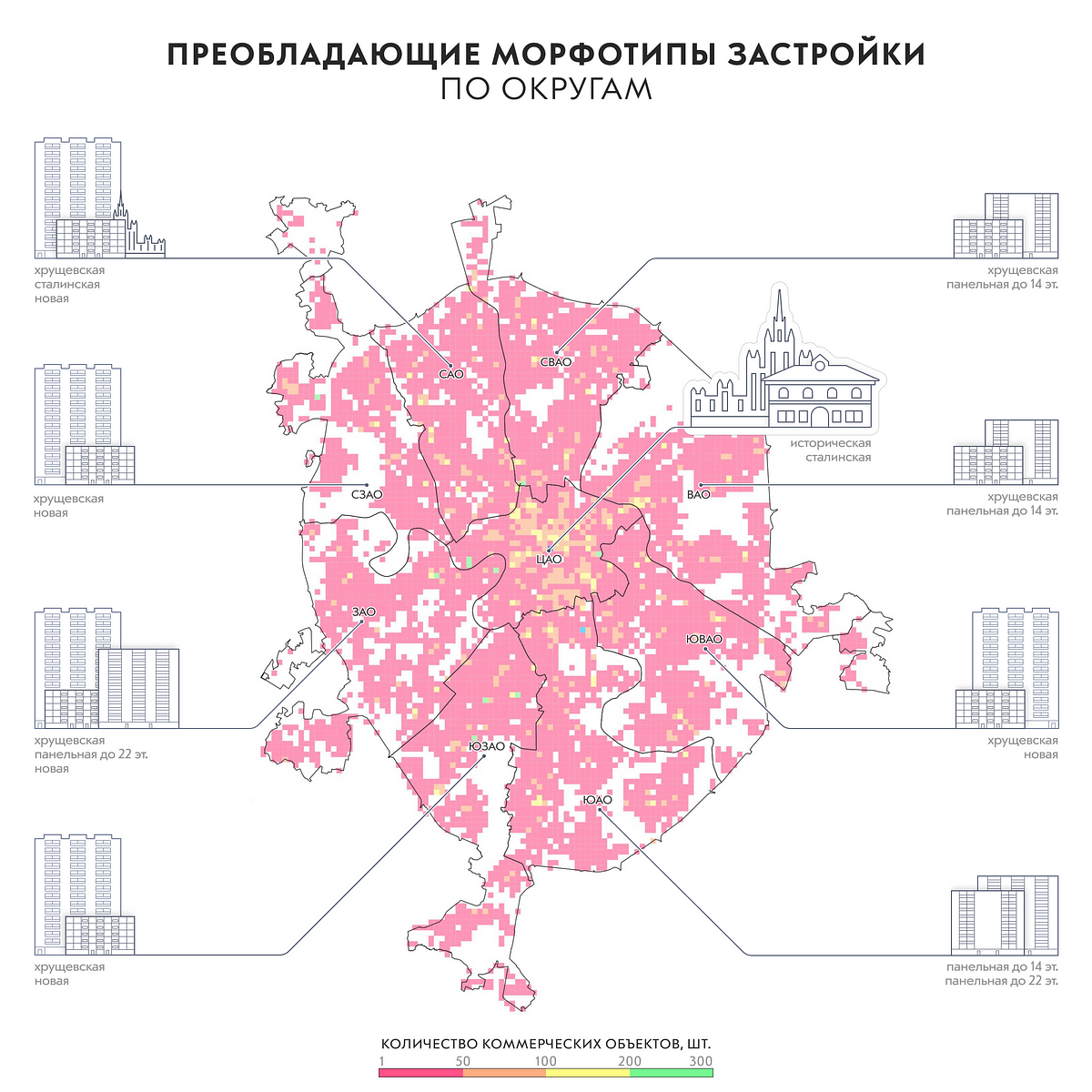 Районы москвы для покупки квартиры вторичка. Морфотипы застройки Москвы. Схема плотности жилой застройки Москвы. Плотность застройки районов Москвы. Районы Москвы на карте.