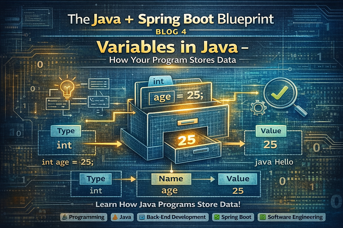 Variables in Java Explained for Beginners | How Java Stores Data (Java ...
