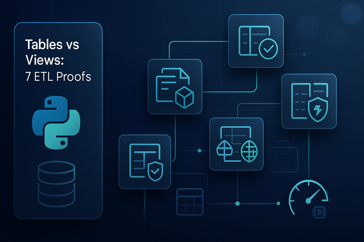 7 Table–vs–View Scenarios Proven with Python ETL Jobs | by Thinking ...