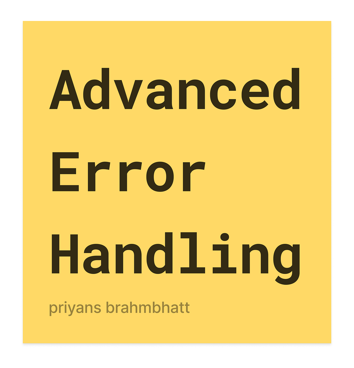 Advanced Error Handling in Swift: Beyond Try-Catch | by Priyans | Medium