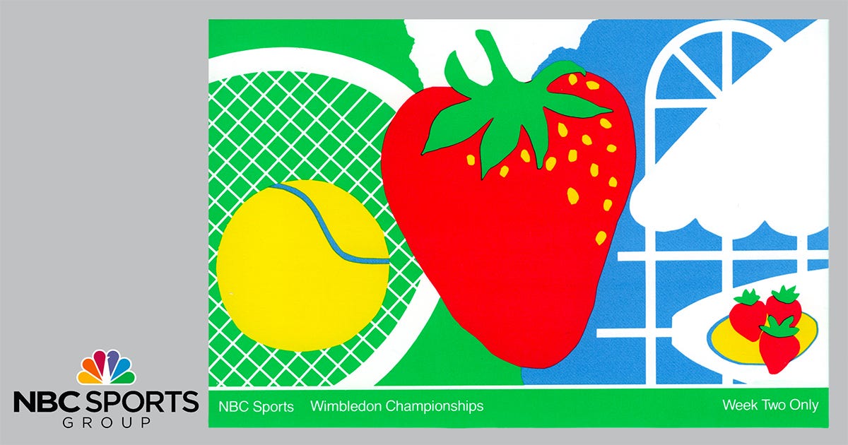 NBC’s Wimbledon coverage demonstrates how a strong master brand can flex across contexts without dilution. By translating tennis into a bold, symbolic visual language — court, ball, fruit, and tradition — NBC Sports reinforced its core promise: premium storytelling rooted in clarity, consistency, and respect for the audience. Brand systems work best when they elevate the event without overpowering it. Design, Art Direction, Creative Directions: Vazken Kalayjian. Executive Leadership: Mike Mohamad, Charles Blake, Elaine Zeitsoff. Department: NBC Network Advertising, On-Air Promotion and Marketing.