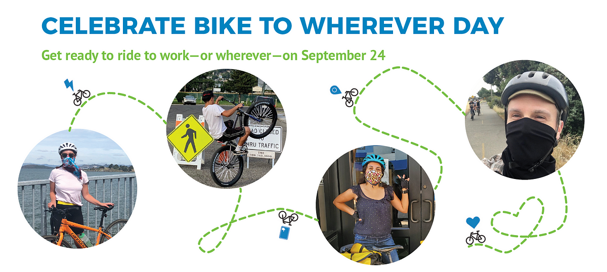 Celebrate Bike to Wherever Day. Bike to Work Day is back on September