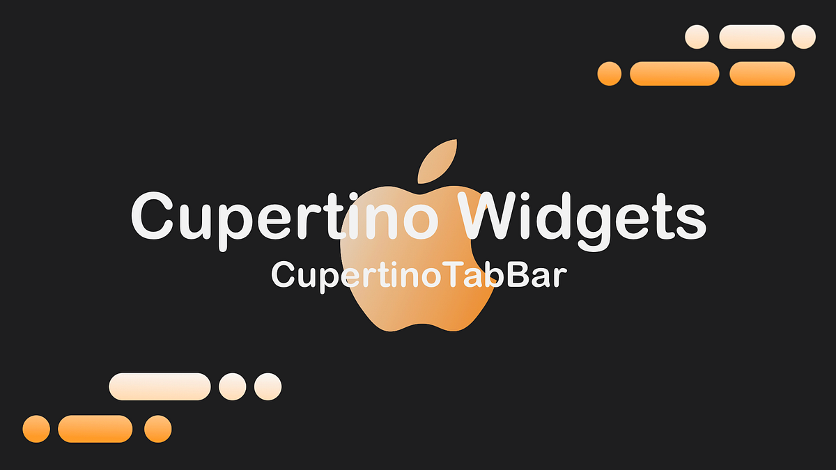 CupertinoTabBar — All Cupertino Widgets Medium