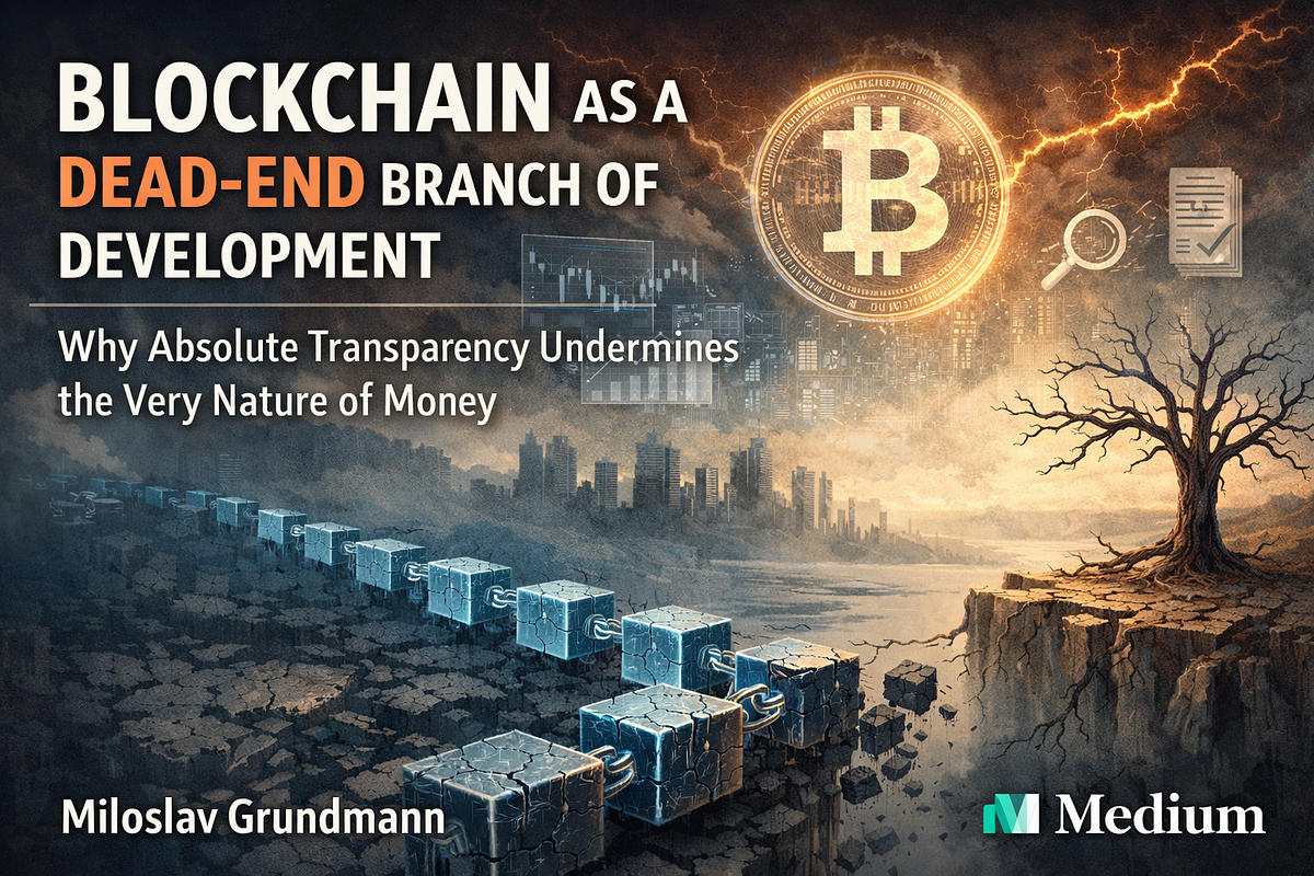 Blockchain as a Dead-End Branch of Development | by Miloslav Grundmann ...