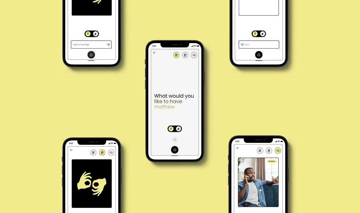 An experience for deaf and mute people to communicate with others(UX