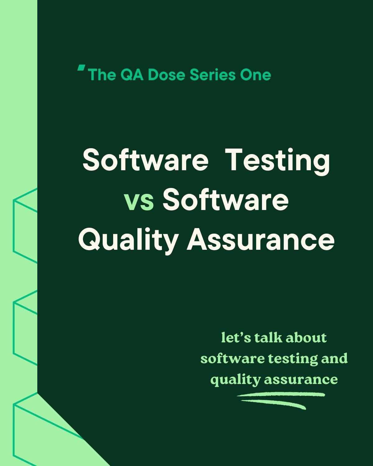 Testing vs Quality Assurance in Software Development by Salami Faizah
