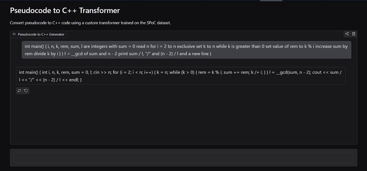 From Pseudocode to C++: Unleashing a Transformer on the SPoC Dataset ...