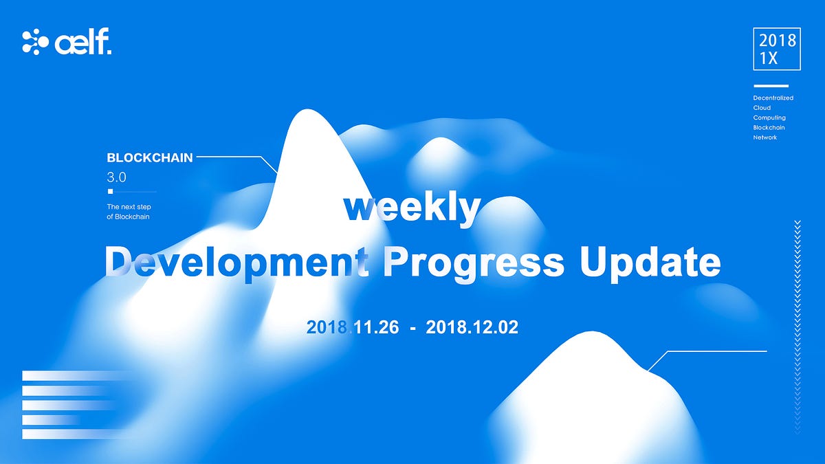 Development Progress Update (Dec 2nd) by ælf aelf Medium