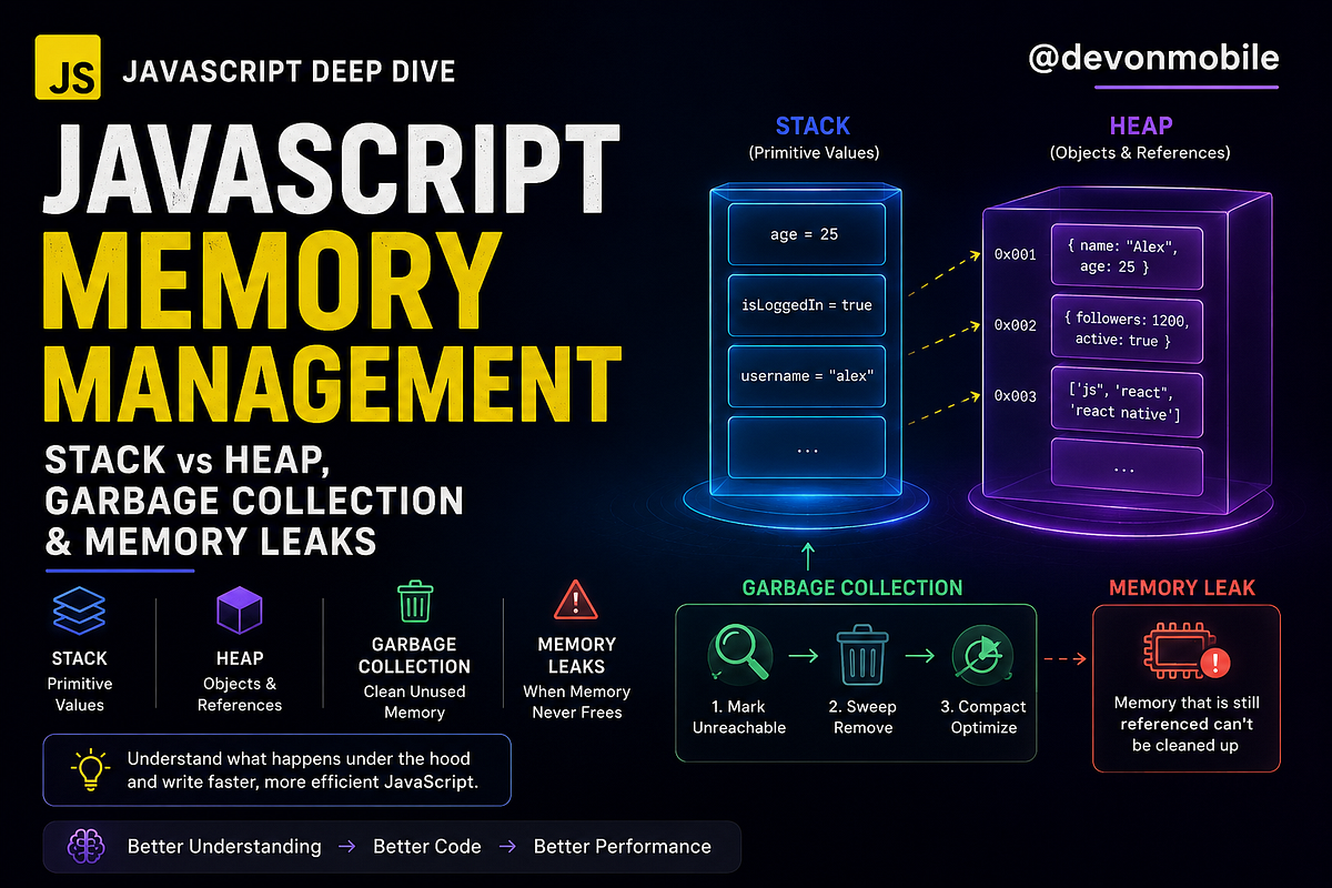 JavaScript Memory Management Explained: Stack vs Heap, Garbage ...