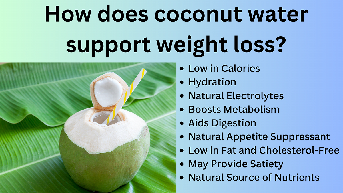Is coconut water good for weight loss? by Sarah Clark Medium