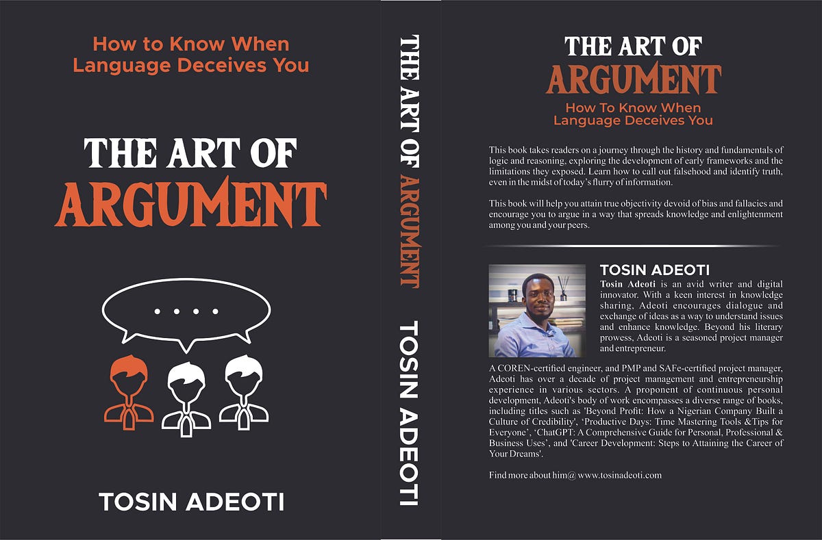 I Wrote A Book — The Art of Argument by 'Tosin Adeoti Medium