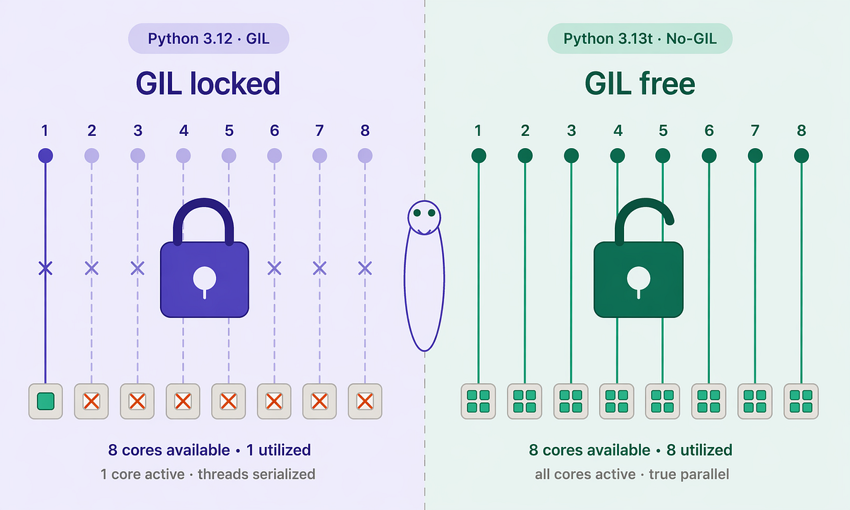 Python GIL vs No-GIL: Real FastAPI benchmarks with free-threaded Python ...