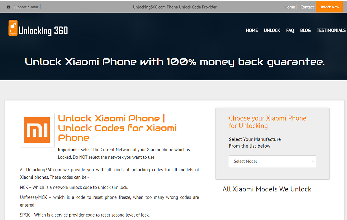 How do you unlock a Xiaomi phone to use with another carrier? by