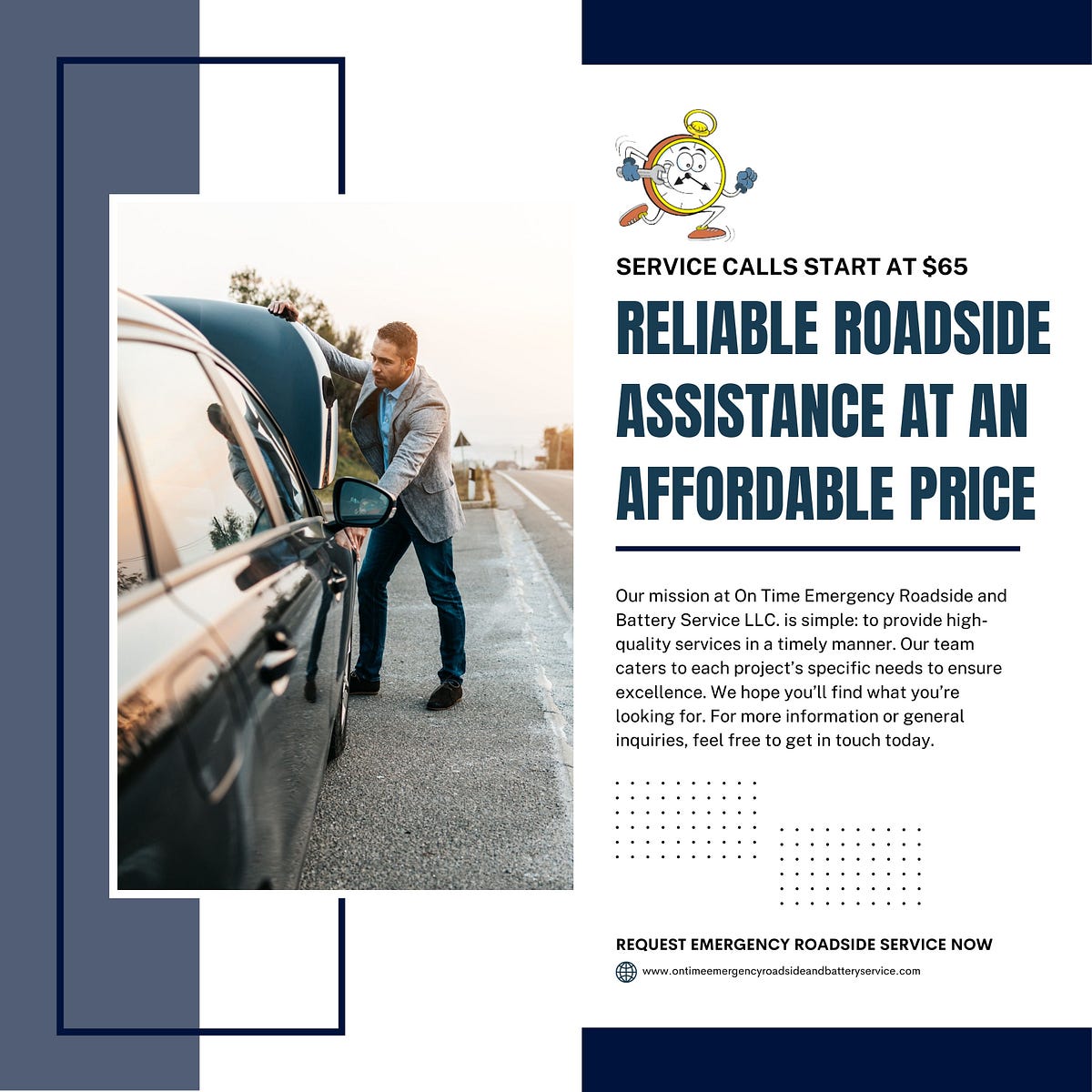 Emergency Tire Change — Glendale, AZ by On Time Roadside Services