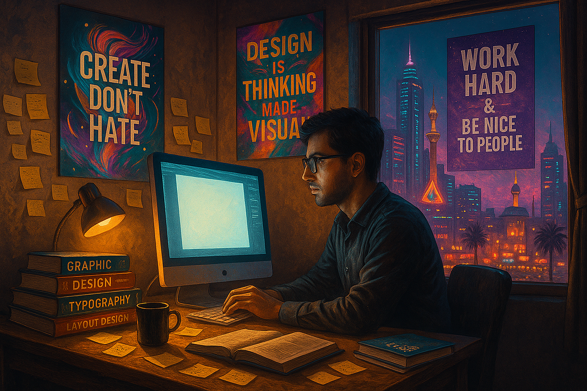 How I Became a Graphic Designer Without a Design Degree | by Hussain ...