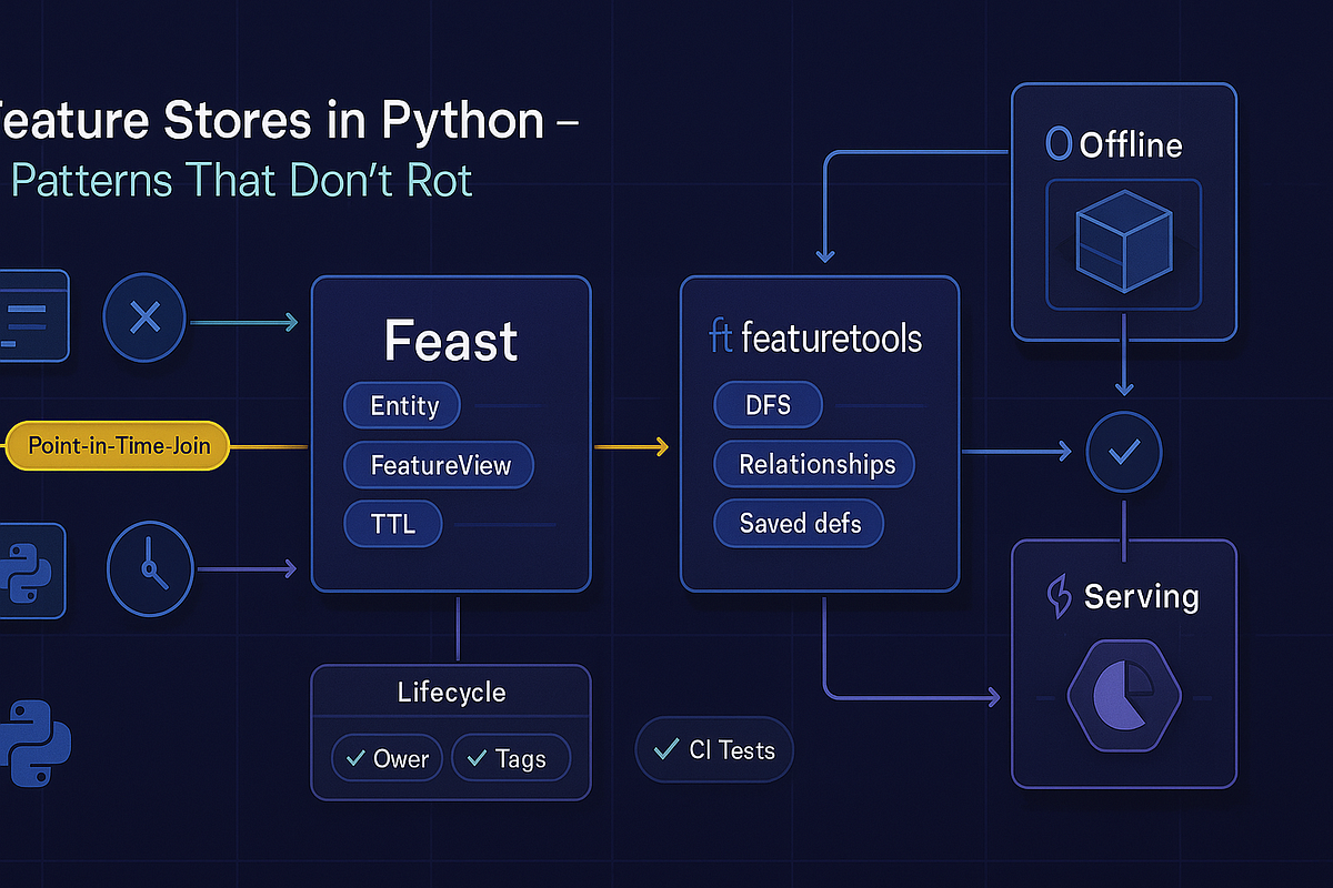 7 Feature-Store Patterns in Python (Feast/featuretools) That Don’t Rot ...