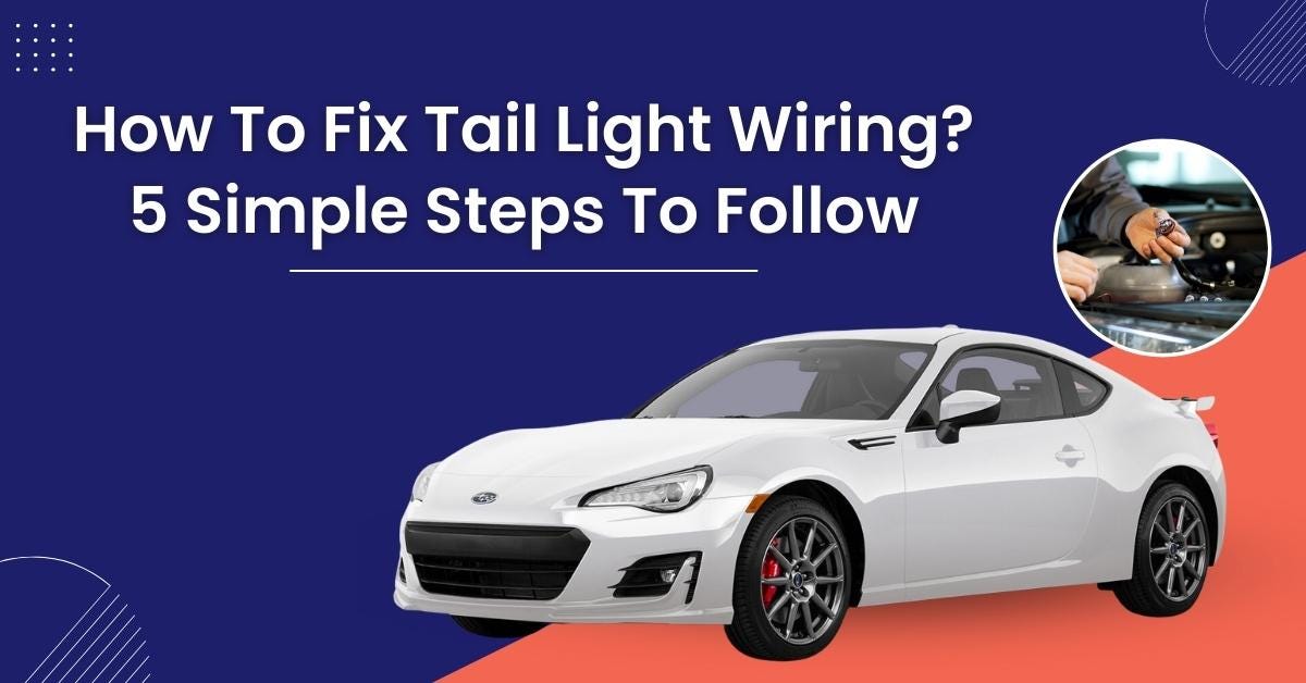 How To Fix Tail Light Wiring?. Step 1 Switch on the parking lights and