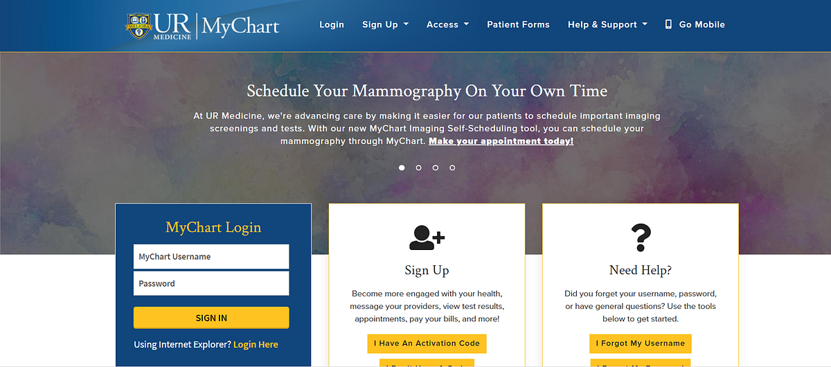 URMC MyChart Login: Seamlessly Manage Your Healthcare  by SP MyChart