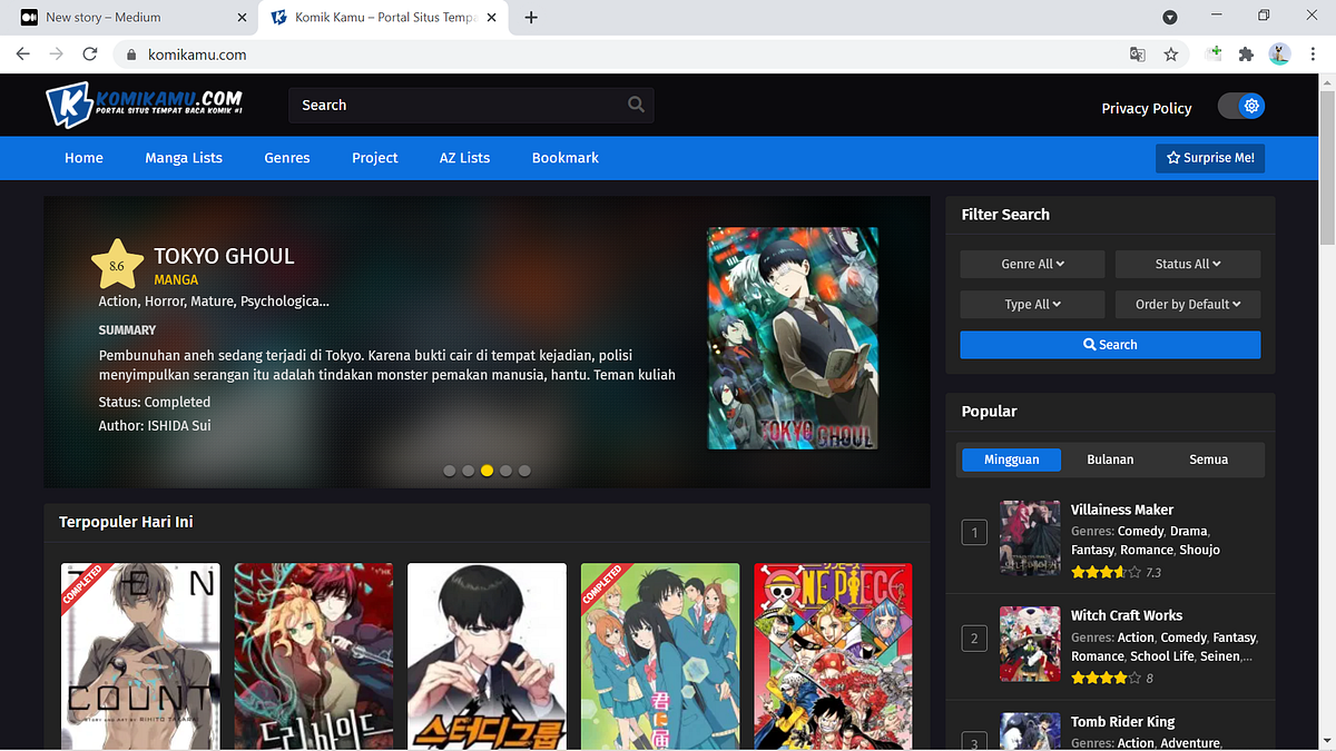 Update Tempat Premium Tanpa Iklan Yang Mengganggu Gratis Baca Manga