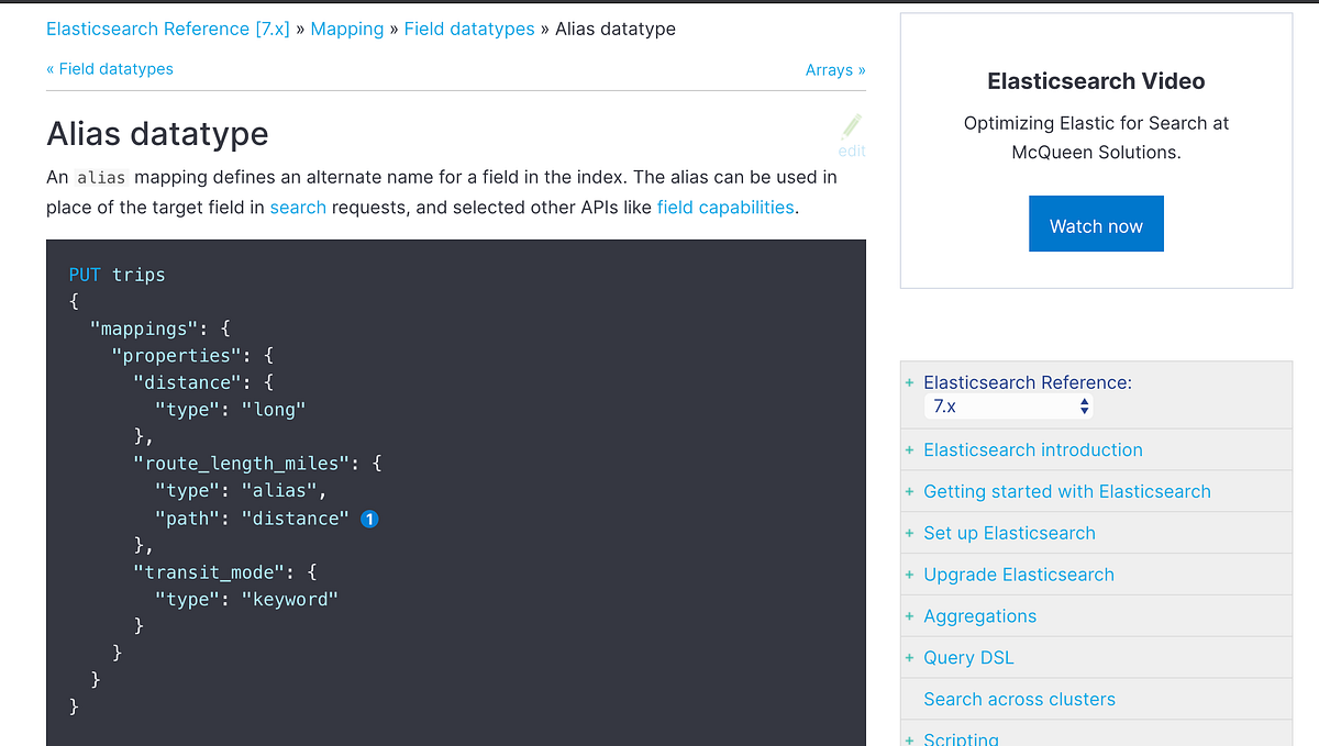 elasticsearch — handling multiple log sources with the “alias” data